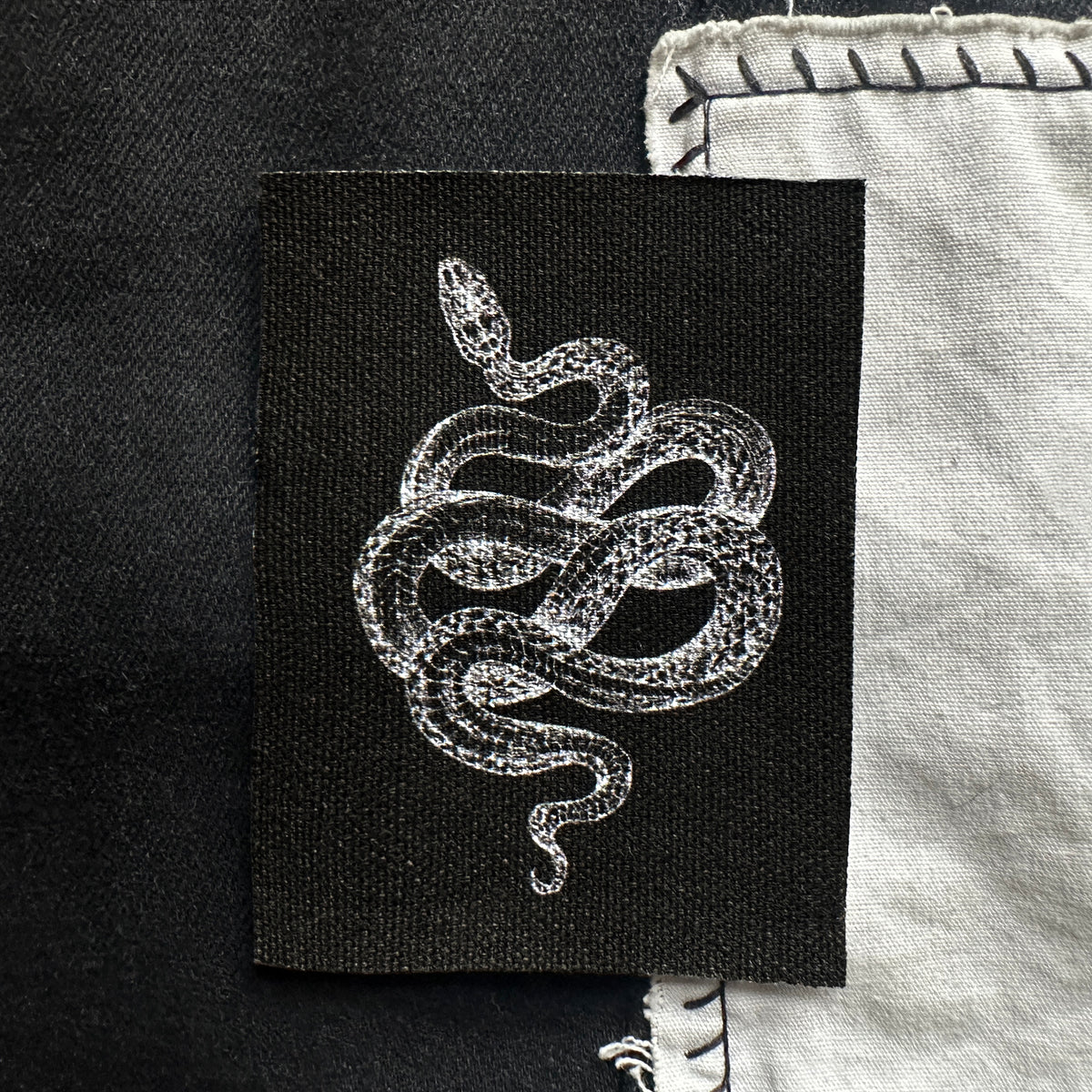 Snake Sew-On Fabric Patch