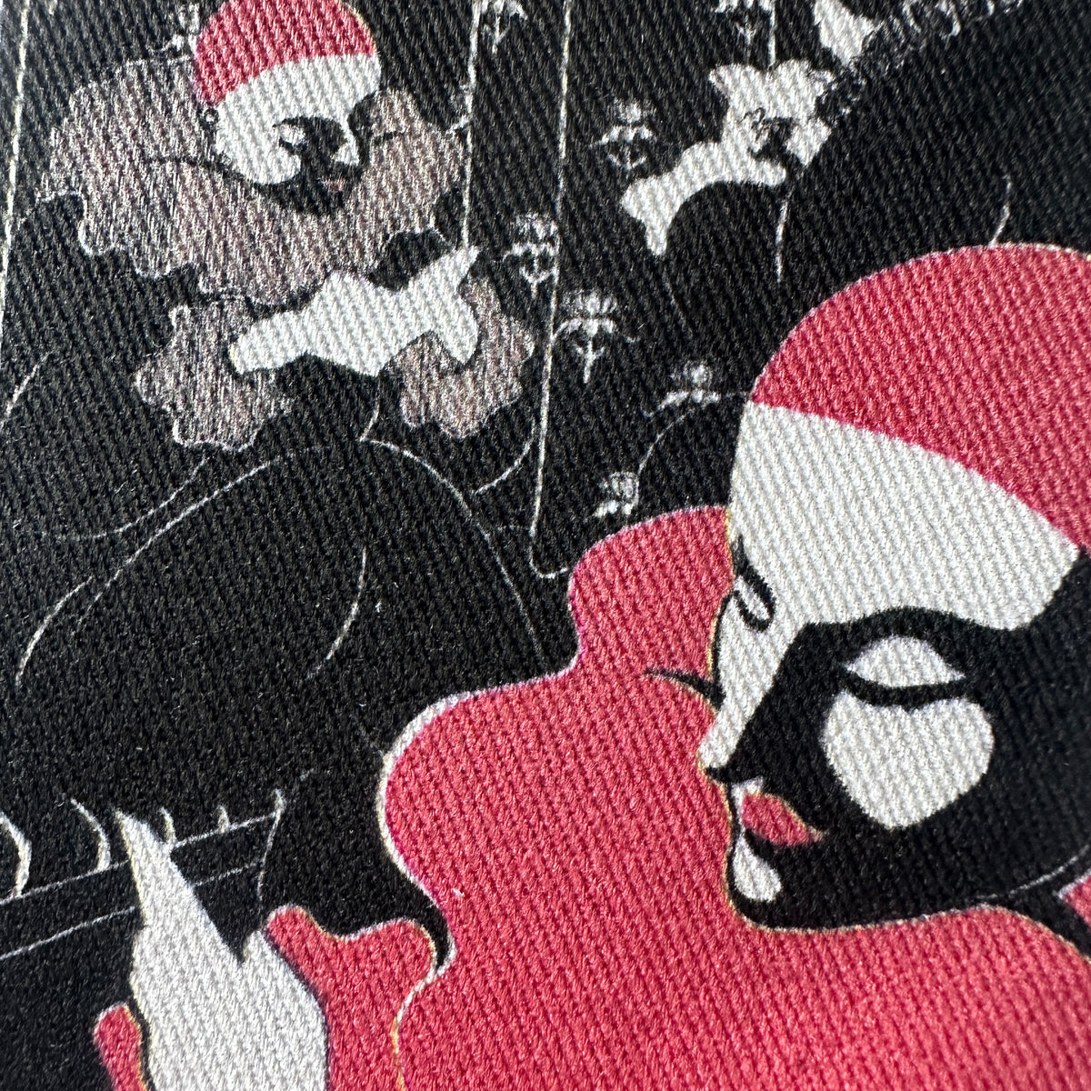 Red Mime Clown Fabric Sew-On Patch