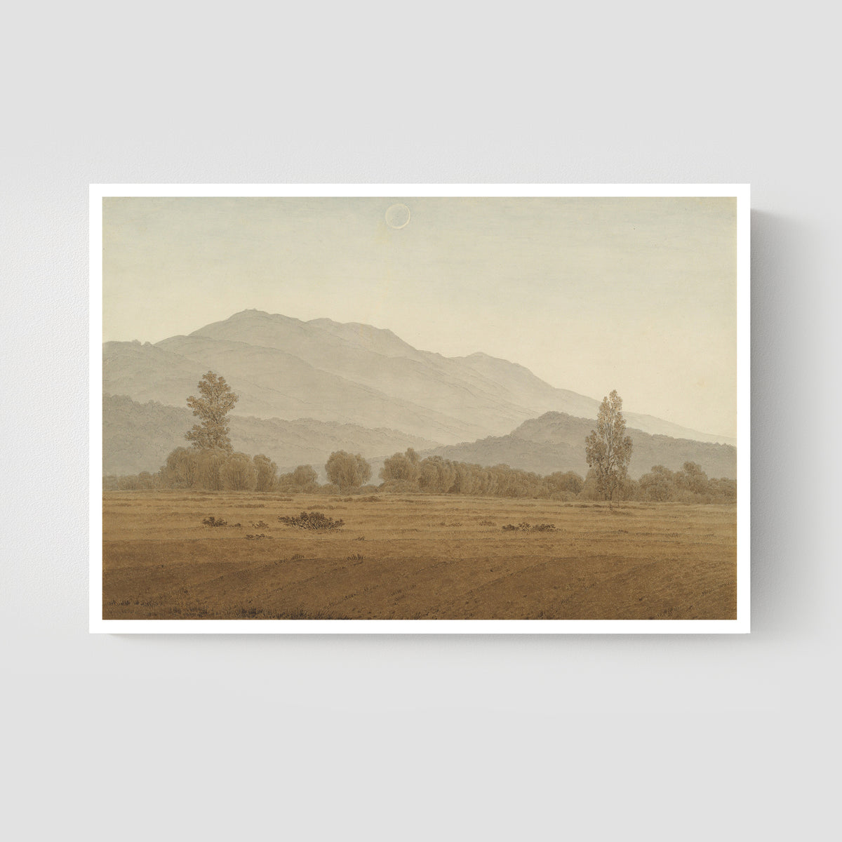 Dreamy Eclipse Over the Mountains Landscape Fine Art Print