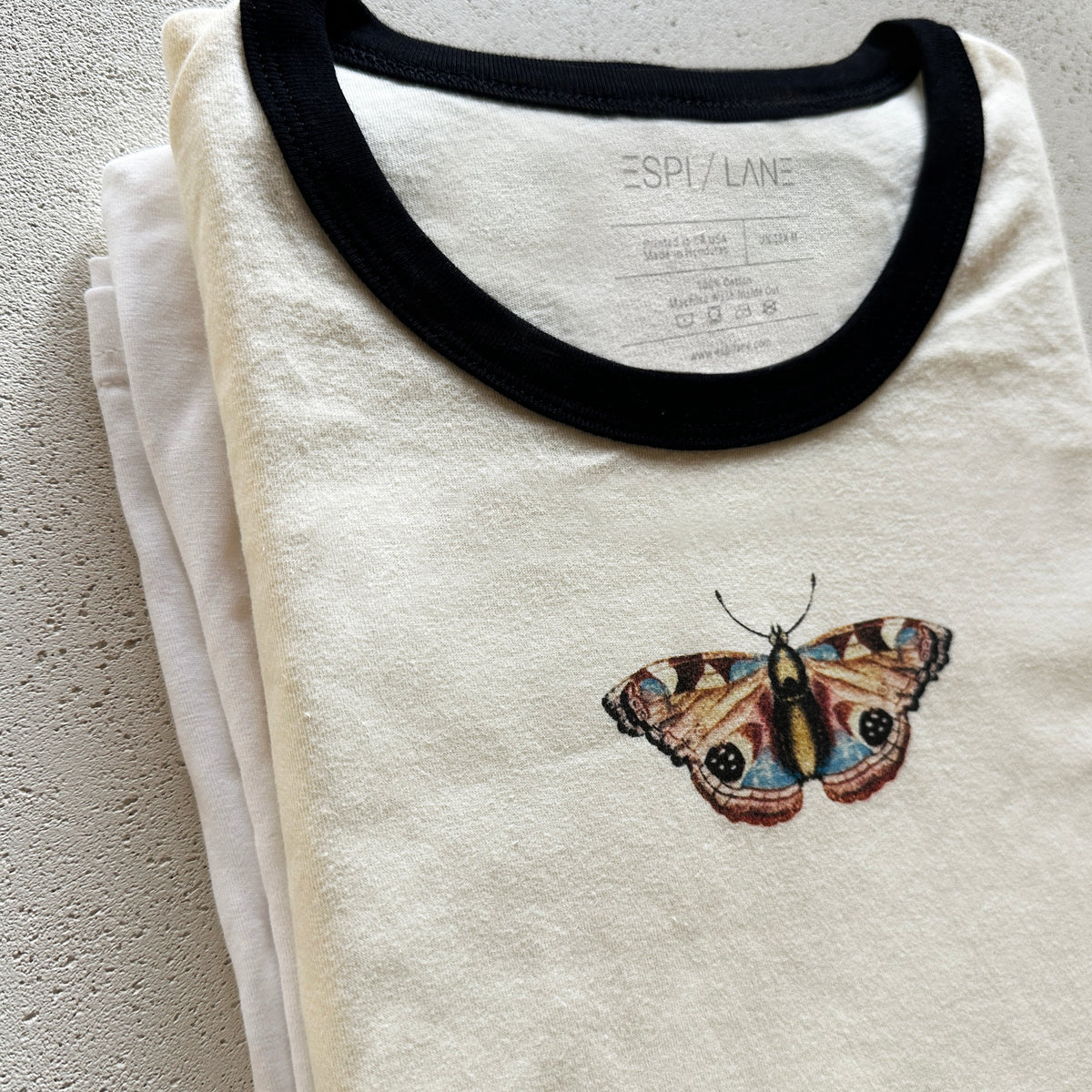 Vintage-Style Butterfly Graphic Tee