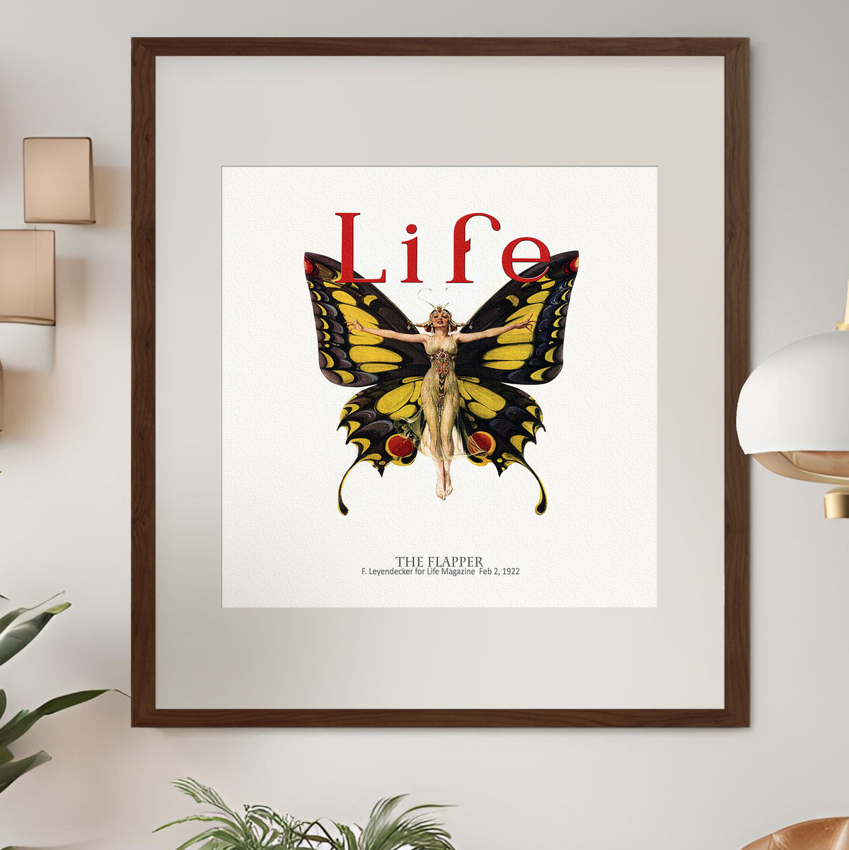 Life Magazine Butterfly Flapper Fine Art Print