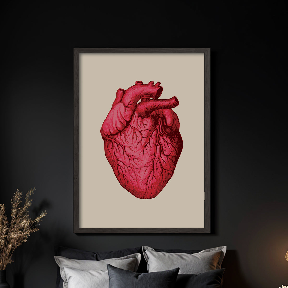 Vintage Human Heart Fine Art Print