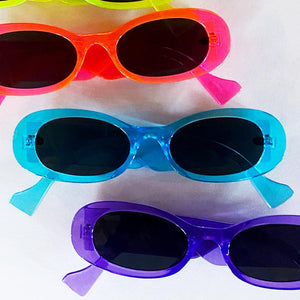 Neon Cat Eye Sunglasses - Pink